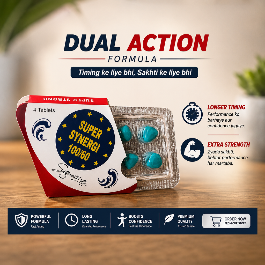 Super Synergi 100/60 Tablets - Dual Action Formula ( Pack of )
