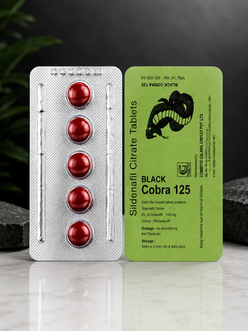 Bl@ck Cobr@ 125 - Pack of 5 - Indian Generic