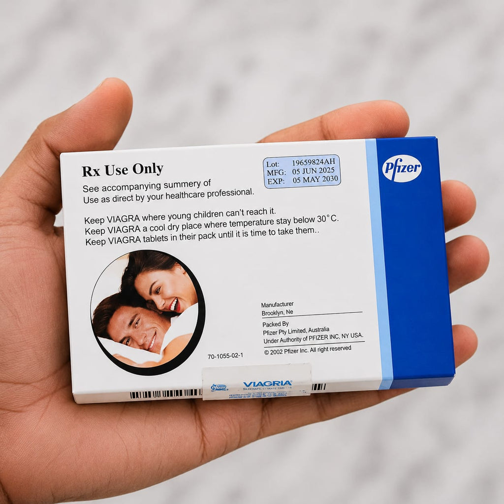 Vi@gra 100mg (Sildenafil) - 6 Tablet packing.