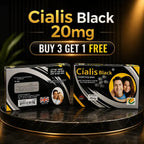Original Cialis Black 20 mg 6 tablets product packaging