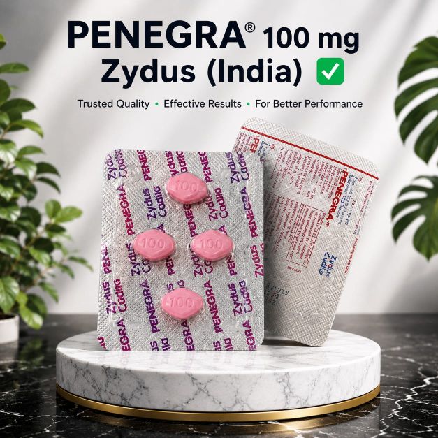 Penegra Zydus 100mg 4 Tablets Pack in Pakistan ( Indian Imported )