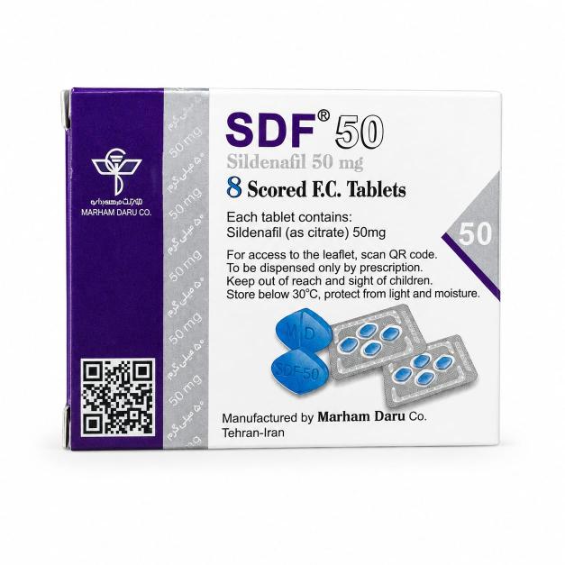 SDF 50mg 8 Tablet Packing ( Irani Imported ) Alternative to Vi@gra 50mg.