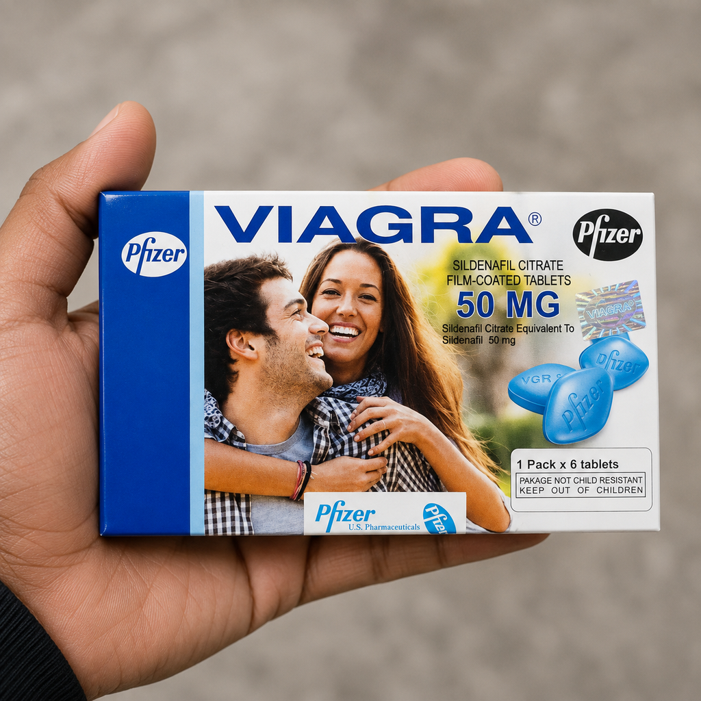 Vi@gra 50mg (Sildenafil) Original – 6 Tablet Pack